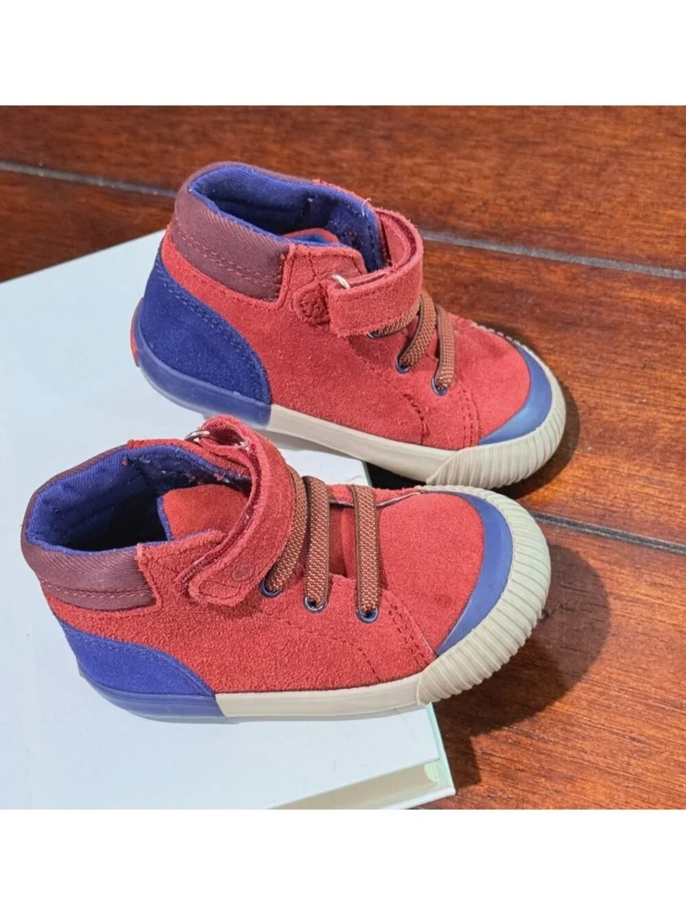 size 5 M SR Striderite Stride rite DUNE high top casual shoes sneakers boys rust